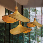 Pendant Lamp | Handwoven Bamboo & Warm Ambient Light | Multiple Sizes