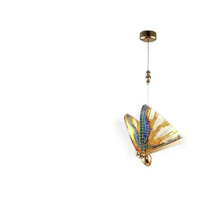 Pendant Light | Butterfly Metal Frame & Warm LED