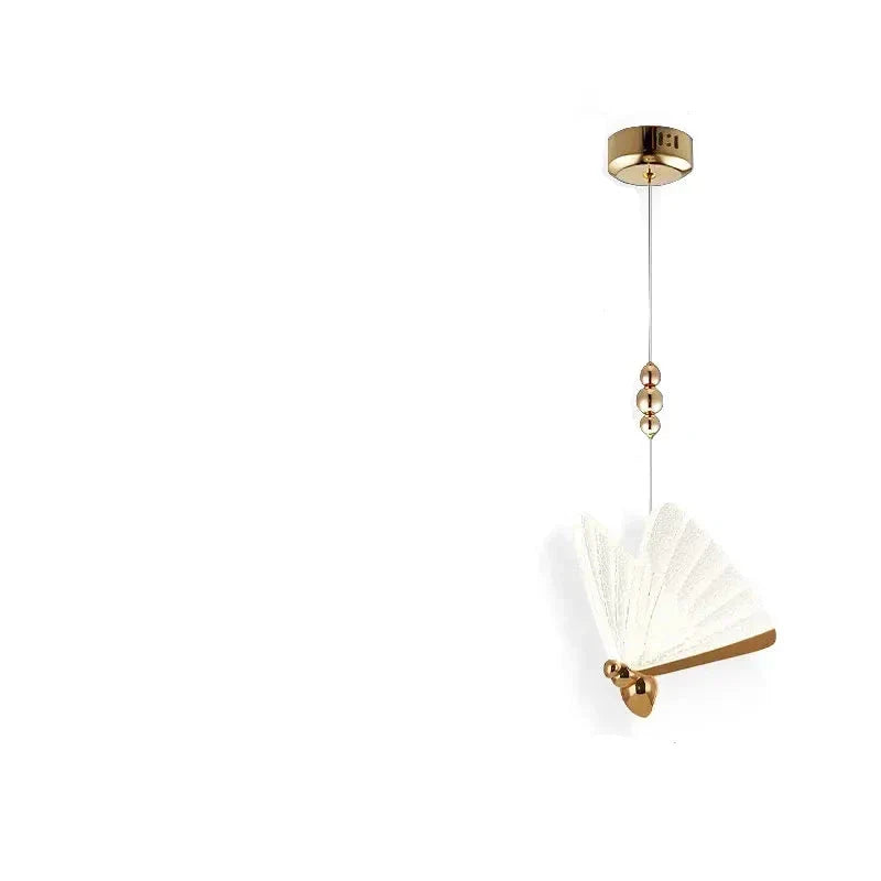 Pendant Light | Butterfly Metal Frame & Warm LED