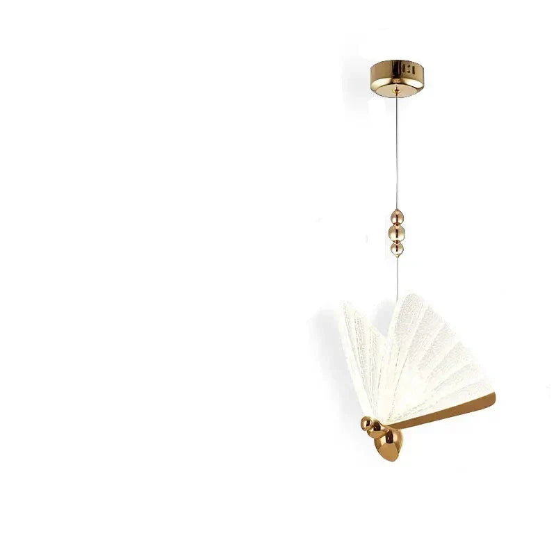 Pendant Light | Butterfly Metal Frame & Warm LED