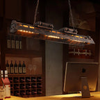 Pendant Light | Industrial Steampunk Metal Shade & Adjustable Chain | For Bar & Kitchen