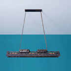 Pendant Light | Industrial Steampunk Metal Shade & Adjustable Chain | For Bar & Kitchen