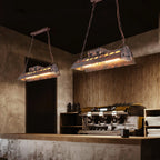 Pendant Light | Industrial Steampunk Metal Shade & Adjustable Chain | For Bar & Kitchen