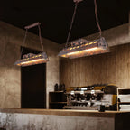 Pendant Light | Industrial Steampunk Metal Shade & Adjustable Chain | For Bar & Kitchen