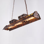 Pendant Light | Industrial Steampunk Metal Shade & Adjustable Chain | For Bar & Kitchen