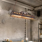 Pendant Light | Industrial Steampunk Metal Shade & Adjustable Chain | For Bar & Kitchen