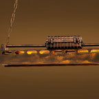Pendant Light | Industrial Steampunk Metal Shade & Adjustable Chain | For Bar & Kitchen