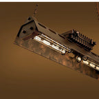 Pendant Light | Industrial Steampunk Metal Shade & Adjustable Chain | For Bar & Kitchen