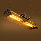 Pendant Light | Industrial Steampunk Metal Shade & Adjustable Chain | For Bar & Kitchen