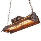 Pendant Light | Industrial Steampunk Metal Shade & Adjustable Chain | For Bar & Kitchen