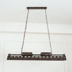 Pendant Light | Industrial Steampunk Metal Shade & Adjustable Chain | For Bar & Kitchen