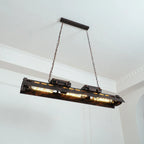 Pendant Light | Industrial Steampunk Metal Shade & Adjustable Chain | For Bar & Kitchen