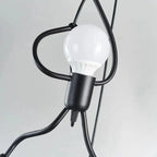 Pendant Light | Iron & Wood Playful Figurative Design | 30 x 15 x 20 cm