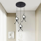 Pendant Light | Iron & Wood Playful Figurative Design | 30 x 15 x 20 cm