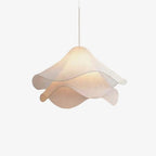 Pendant Light | Metal & Fabric Art Deco Bloom | Adjustable Cord