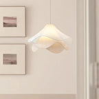 Pendant Light | Metal & Fabric Art Deco Bloom | Adjustable Cord