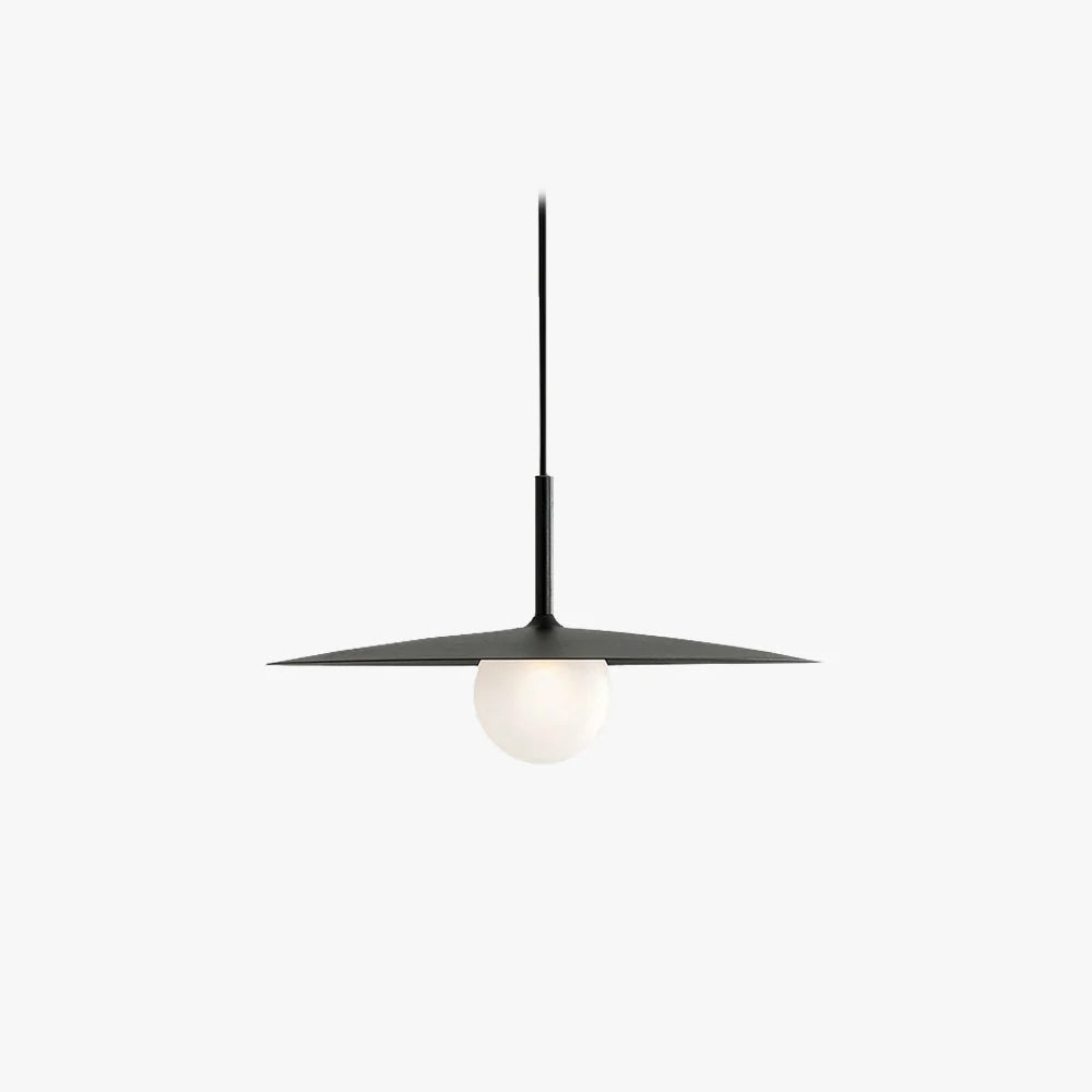 Pendant Light | Metal & Glass Dish Shade | Adjustable Cord