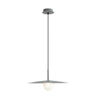 Pendant Light | Metal & Glass Dish Shade | Adjustable Cord