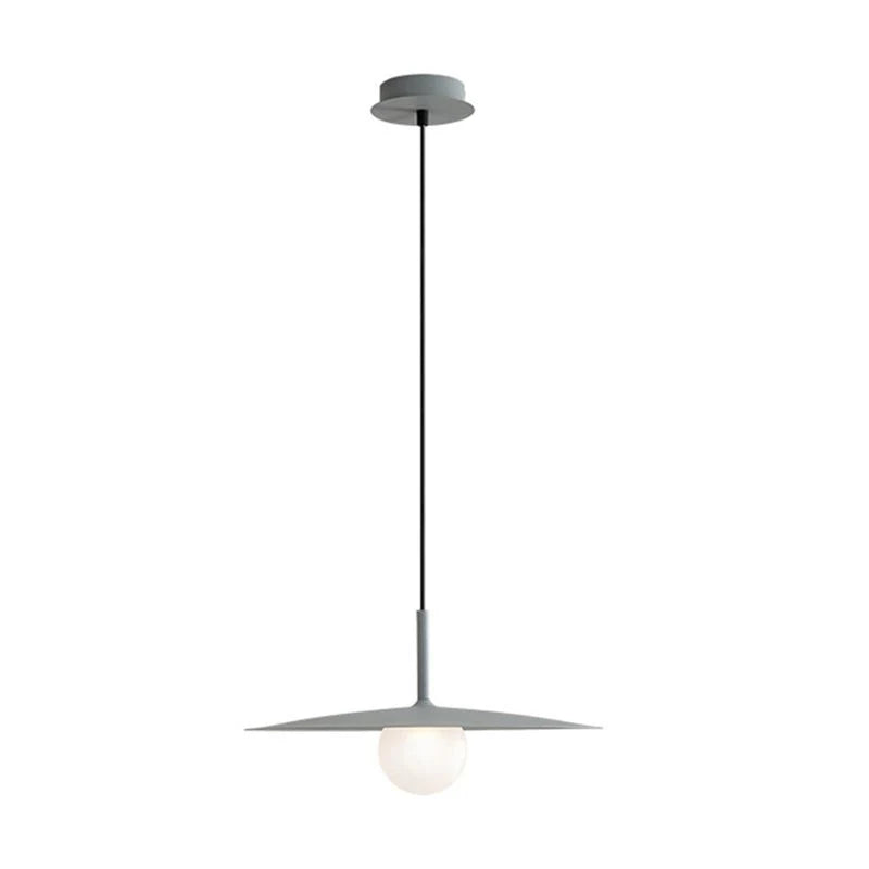 Pendant Light | Metal & Glass Dish Shade | Adjustable Cord