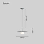 Pendant Light | Metal & Glass Dish Shade | Adjustable Cord