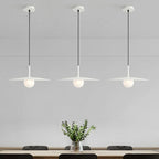 Pendant Light | Metal & Glass Dish Shade | Adjustable Cord