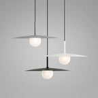 Pendant Light | Metal & Glass Dish Shade | Adjustable Cord
