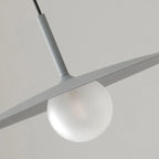 Pendant Light | Metal & Glass Dish Shade | Adjustable Cord