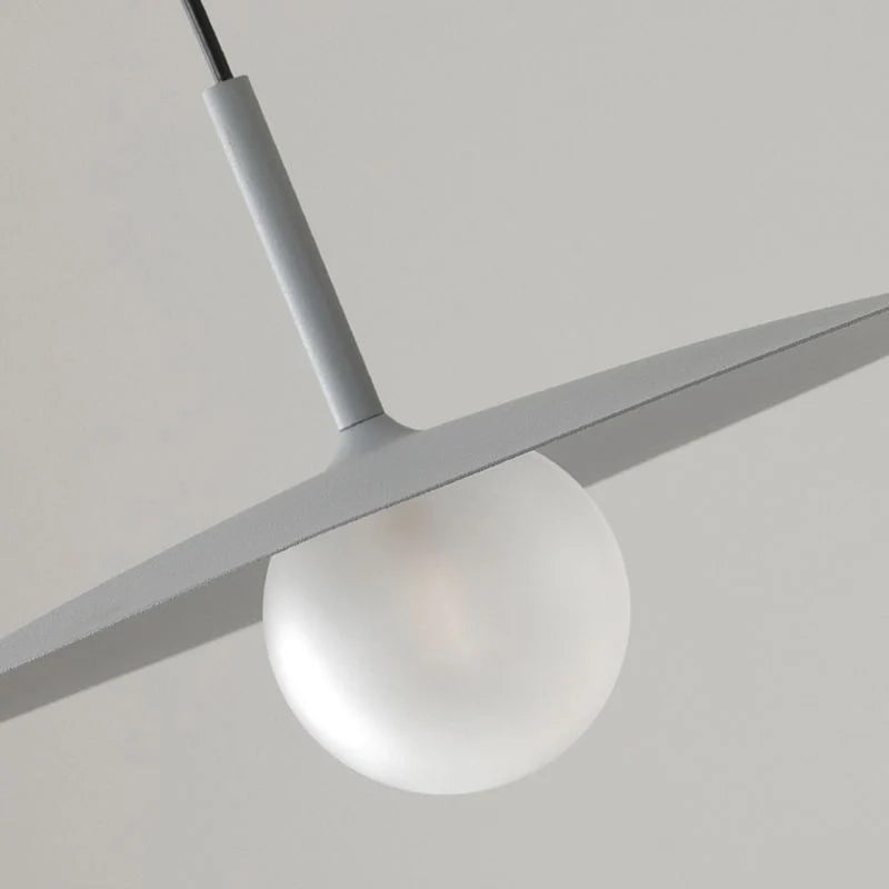 Pendant Light | Metal & Glass Dish Shade | Adjustable Cord