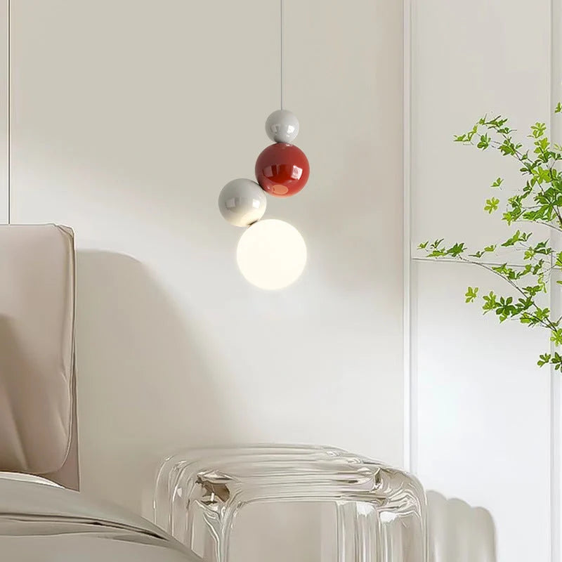 Pendant Light | Metal Vertical Multi-Orb & Dimmable | Adjustable Cord