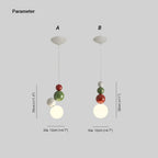 Pendant Light | Metal Vertical Multi-Orb & Dimmable | Adjustable Cord