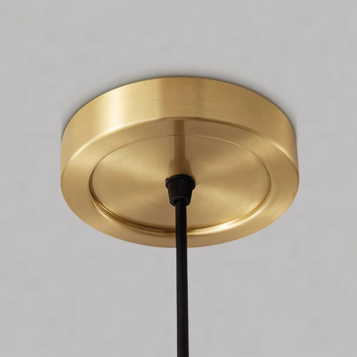 Pendant Light | Modern Petal Design | Brass & White Plastic Shade