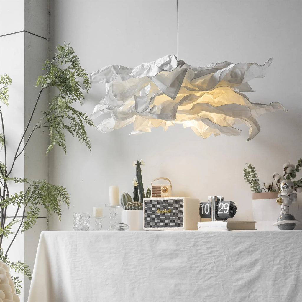 Pendant Light | Origami Paper Shade & Metal Frame | 150 cm Cord