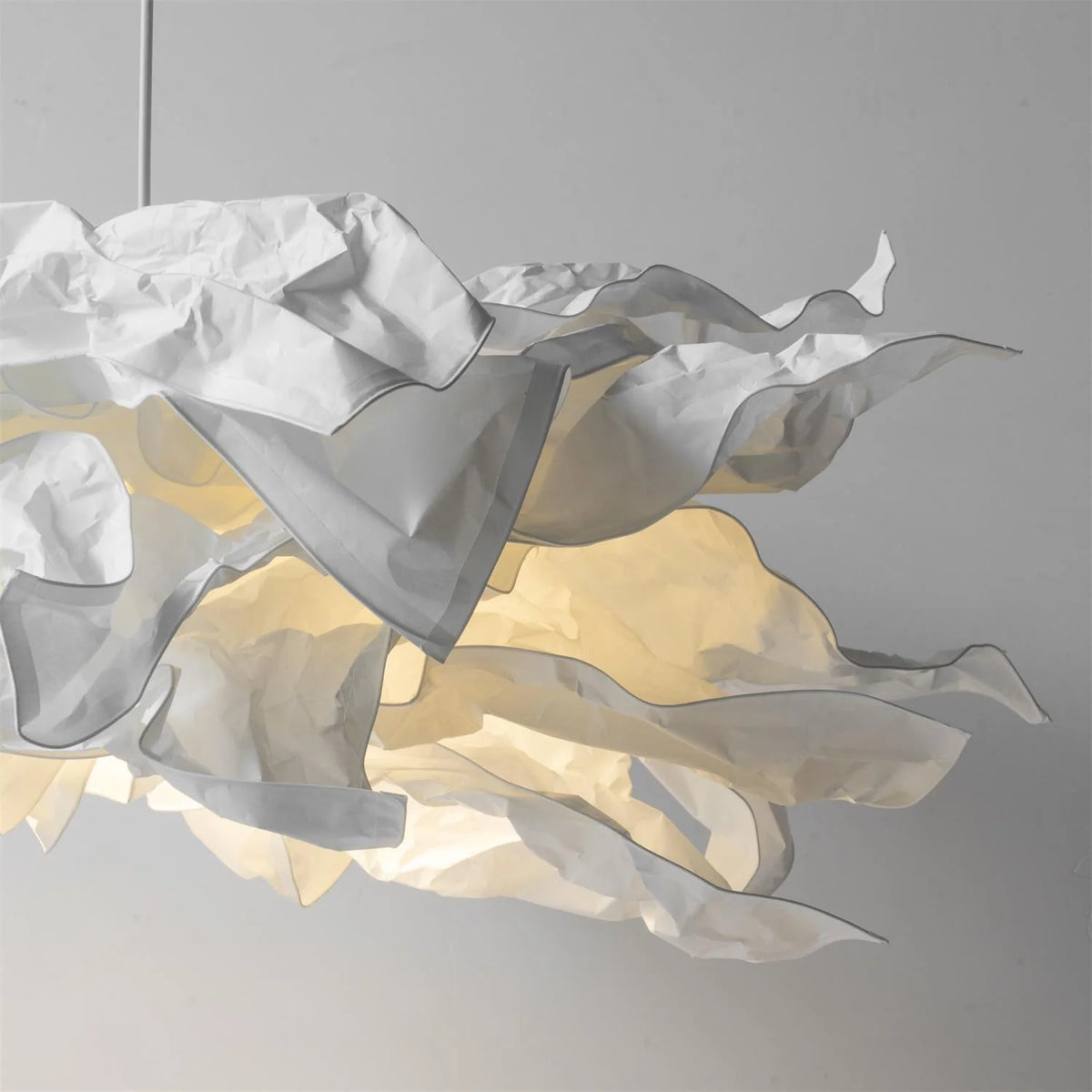 Pendant Light | Origami Paper Shade & Metal Frame | 150 cm Cord