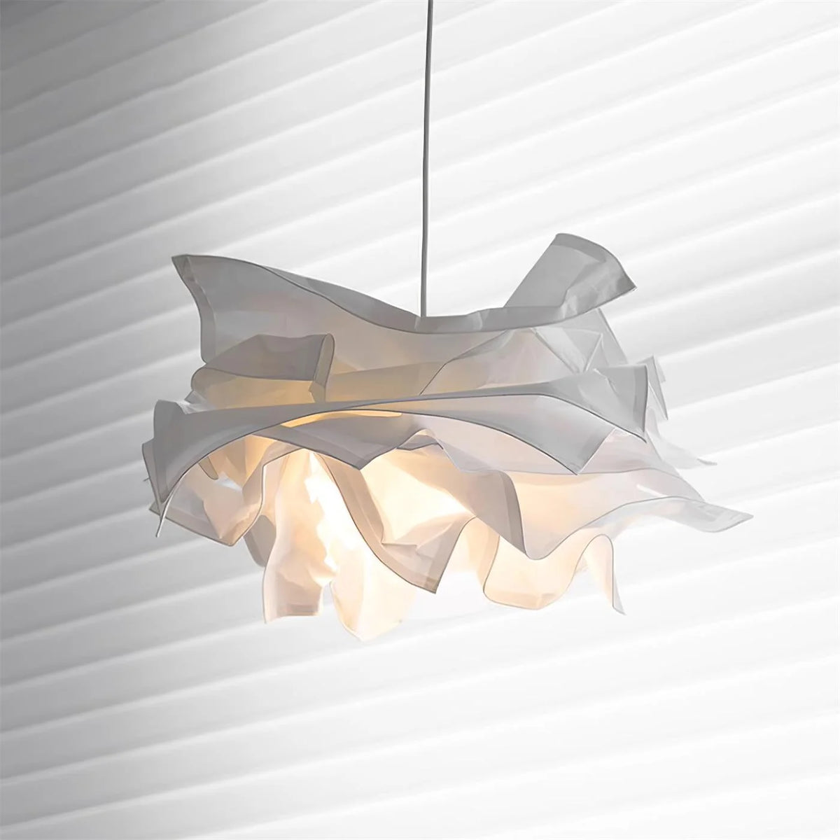 Pendant Light | Origami Paper Shade & Metal Frame | 150 cm Cord