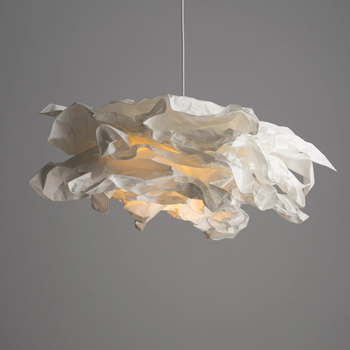 Pendant Light | Origami Paper Shade & Metal Frame | 150 cm Cord