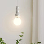 Pendant Light | Vertical 4-Orb Metal | Dimmable 3-Color Switch
