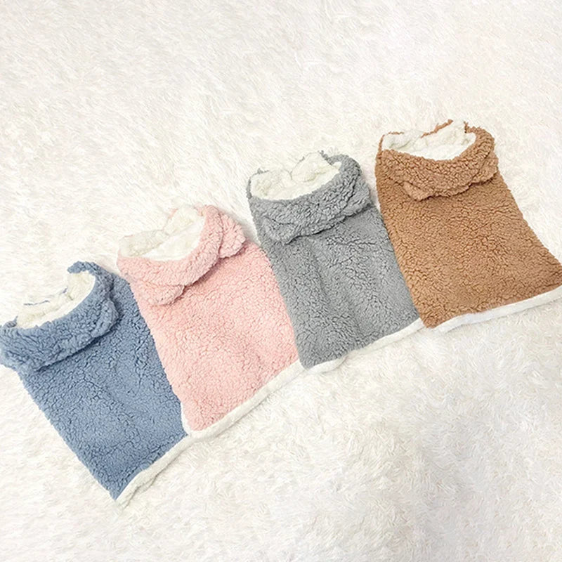 Pet Bathrobe Blanket | Extra-Soft Coral Fleece & Non-Slip Bottom