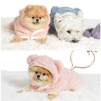 Pet Bathrobe Blanket | Extra-Soft Coral Fleece & Non-Slip Bottom