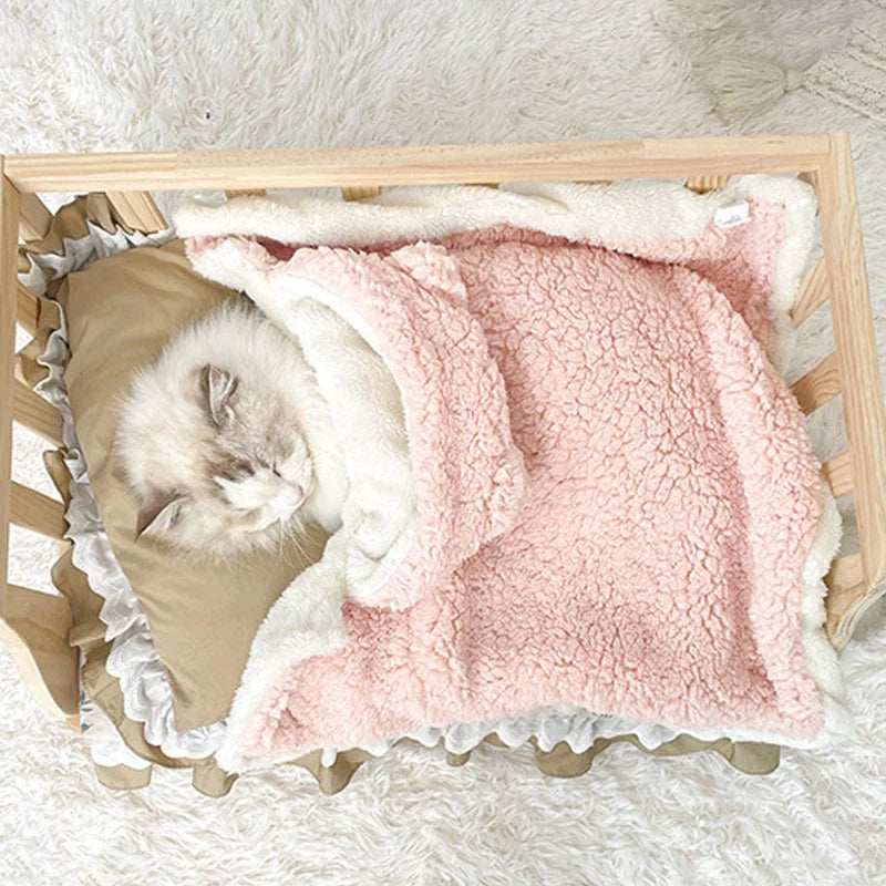 Pet Bathrobe Blanket | Extra-Soft Coral Fleece & Non-Slip Bottom