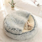 Pet Bed | Donut-Shaped Ultra-Soft Plush & Raised Edges