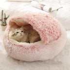 Pet Bed | Donut-Shaped Ultra-Soft Plush & Raised Edges