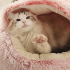Pet Bed | Donut-Shaped Ultra-Soft Plush & Raised Edges