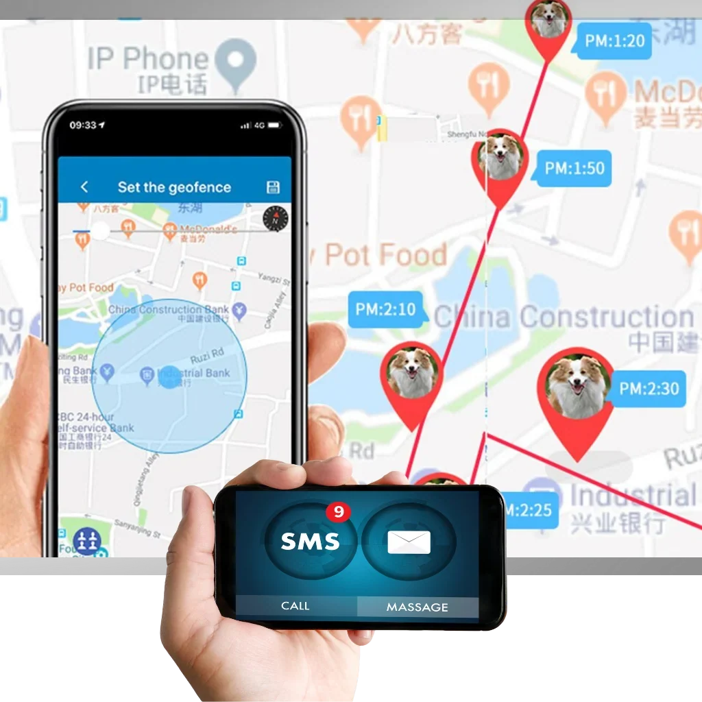 Pet GPS Collar | Real-Time GPS & Geo-Fence | Up To 200-Hour Battery