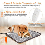 Pet Heating Pad | Adjustable Temperature & Bite-Resistant Cable | Sizes S & L
