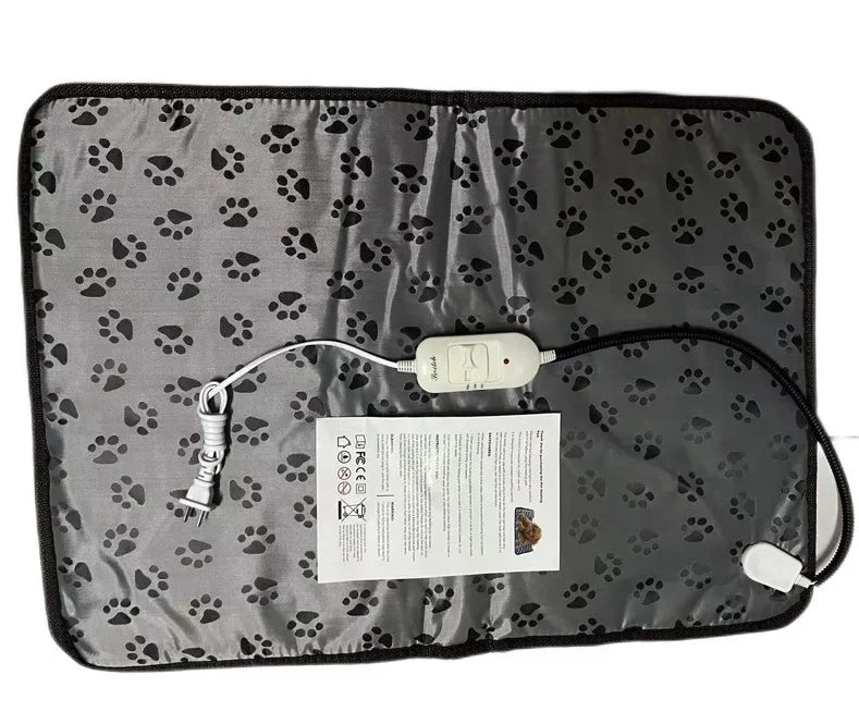 Pet Heating Pad | Adjustable Temperature & Bite-Resistant Cable | Sizes S & L