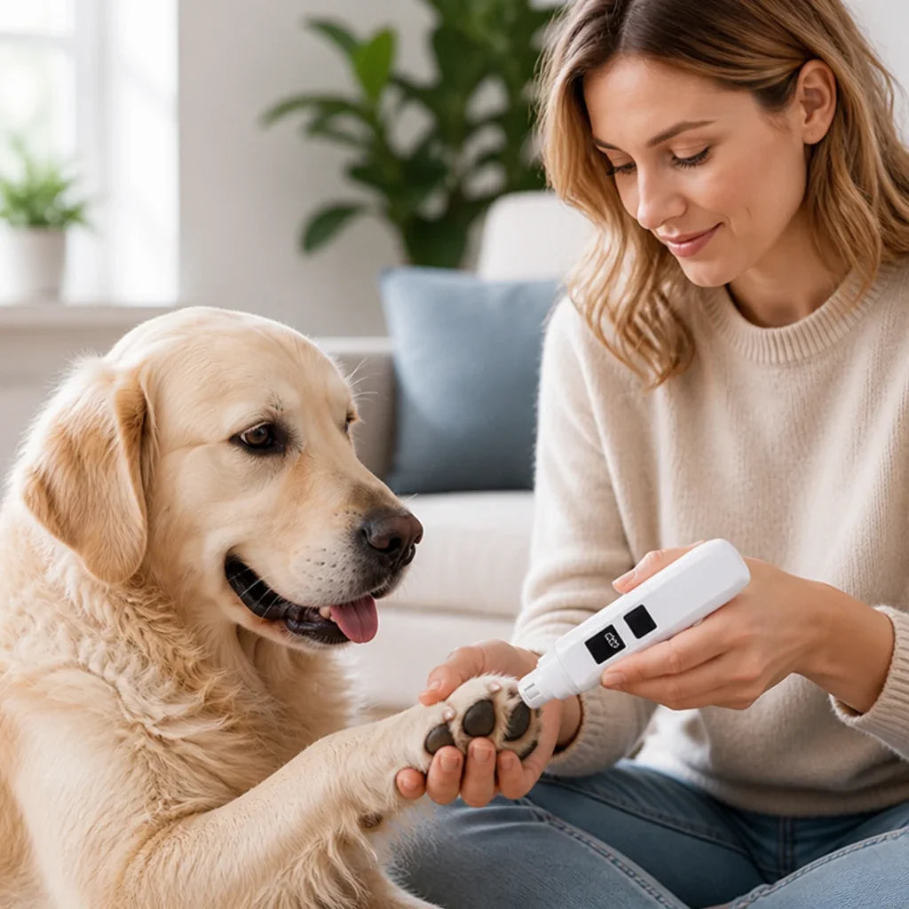 Pet Nail Trimmer | Whisper-Quiet & USB-C Rechargeable | For Cats & Dogs