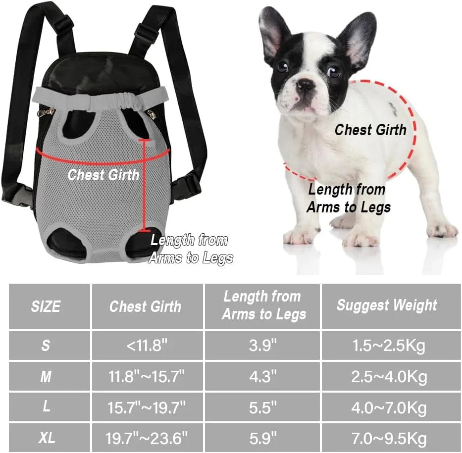 Pet Travel Backpack | Breathable Mesh & Extended-Leg Design