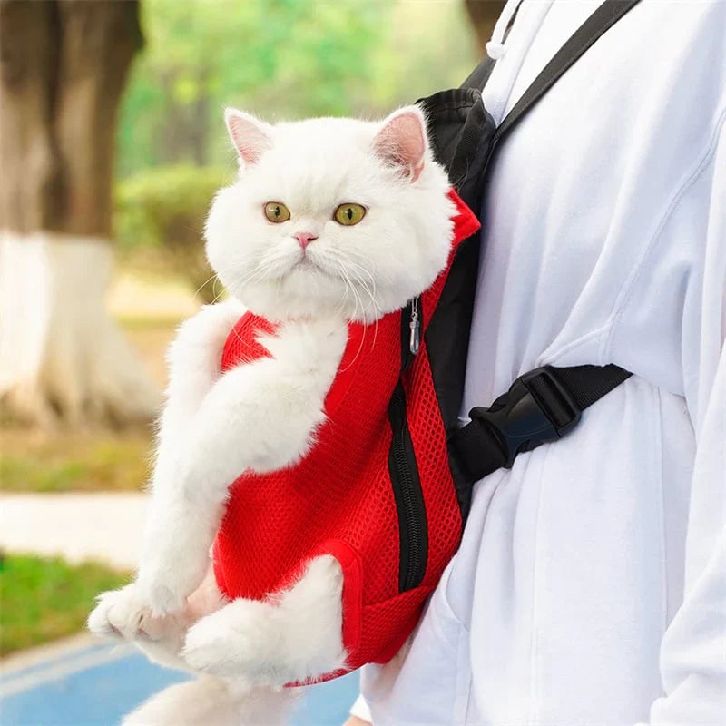 Pet Travel Backpack | Breathable Mesh & Extended-Leg Design