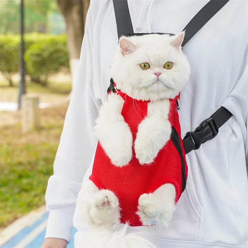 Pet Travel Backpack | Breathable Mesh & Extended-Leg Design