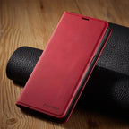 Phone Case | Premium Leather Magnetic Flip Cover & Card Slots